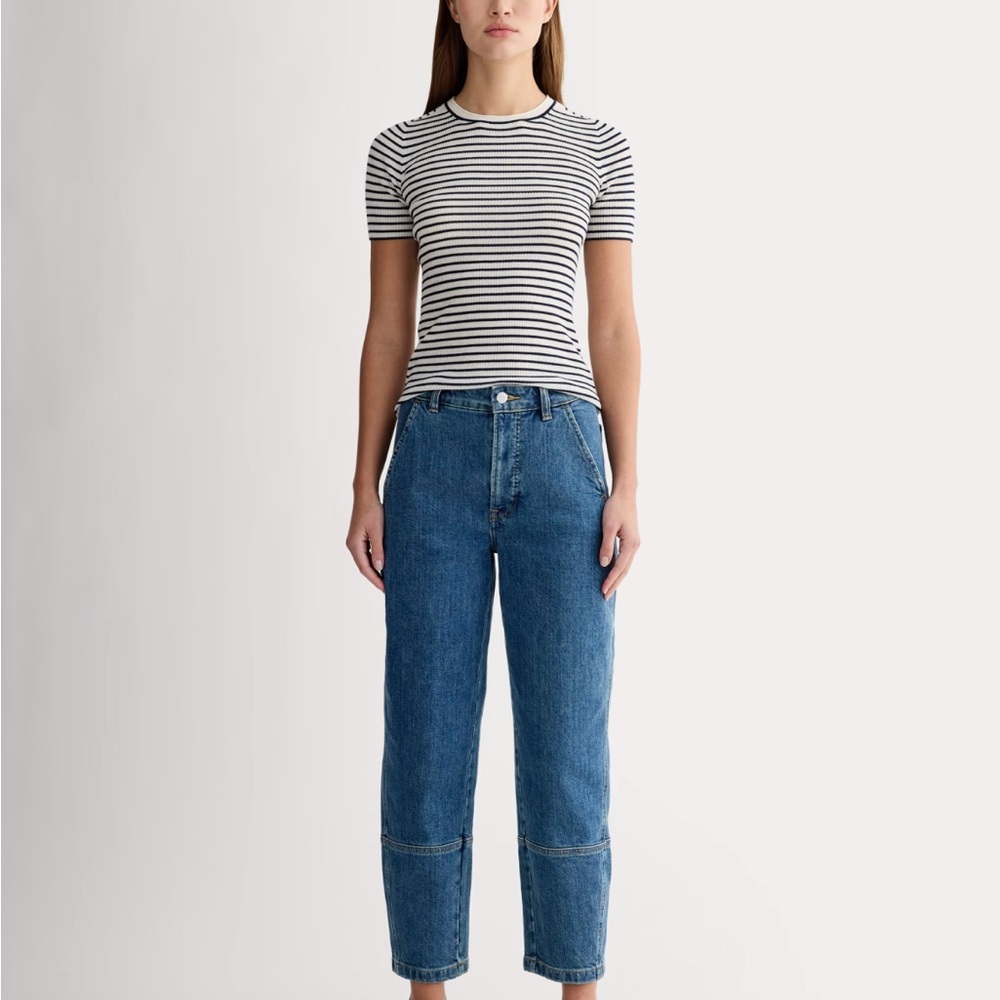 Everlane The Utility Barrel Pant in New Blue